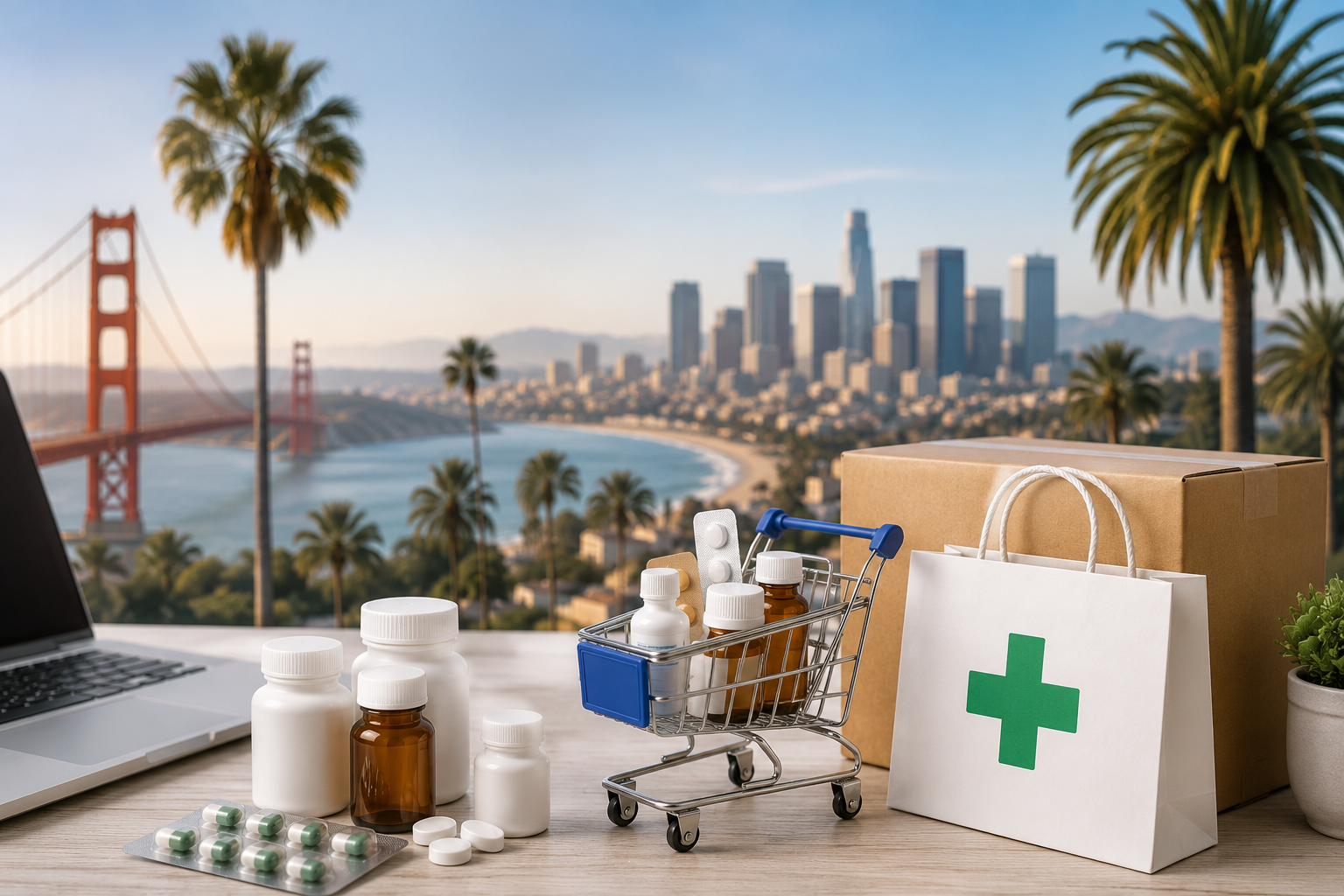 Online pharmacy services in California